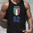 イタリア 1982 ワールドカップ サッカー ヴィンテージ クレスト グラフィック タンクトップ 彼への贈り物