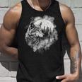 オオカミの絵 プリント 神秘的なオオカミの森 月 遠吠え タンクトップ 彼への贈り物