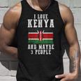 ケニアアフリカ国旗 I Love Kenya タンクトップ 彼への贈り物