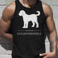 ゴールデンドゥードル 犬 ホワイト シルエット タンクトップ 彼への贈り物