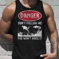 スキューバダイビング ダイバー Danger Don't Follow Me You Won't Make It タンクトップ 彼への贈り物