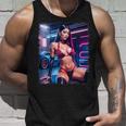 セクシーガールグラフィックtシャツ セクシーラティーナビキニモデル&スポーツカー タンクトップ 彼への贈り物