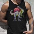 リアルなスピノサウルス 恐竜 先史時代の野生動物 長袖tシャツ タンクトップ 彼への贈り物