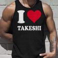 レッドハート I Love Takeshi タンクトップ 彼への贈り物