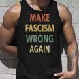 反ファシズムシャツ。Make Fascism Wrong Again 。 長袖tシャツ タンクトップ 彼への贈り物