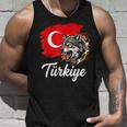 激しいトルコのオオカミと国旗 タンクトップ 彼への贈り物