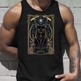 猫 タロットカード 悪魔 タロットカード 猫 長袖tシャツ タンクトップ 彼への贈り物