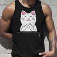 猫 中指 おもしろバッグ タンクトップ 彼への贈り物