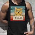 猫の刑務所 刑務所の囚人 悪いキティのマグショット 私は人間が嫌いです 長袖tシャツ タンクトップ 彼への贈り物
