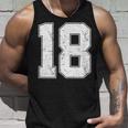 番号18シャツ、番号付き ヴィンテージ 18歳の誕生日 タンクトップ 彼への贈り物