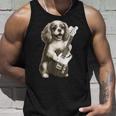 面白いtシャツ キャバリア 犬 ギター イヌ メンズ 犬好き グッズ かわいい おもしろ 面白い 服 ネタ タンクトップ 彼への贈り物