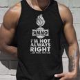 面白いusaf 弾薬tシャツ I'm Not Always Right Oh Wait Yes I Am タンクトップ 彼への贈り物