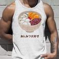 Apanese あんみつ デザート かわいい カワイイ 伝統 甘い タンクトップ 彼への贈り物