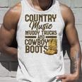 Country Music マディトラックとカウボーイブーツ ウェスタンusa タンクトップ 彼への贈り物