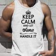 Keep Calm And Letana Handle It 面白い名前ギフト タンクトップ 彼への贈り物