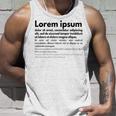 Lorem Ipsum タンクトップ 彼への贈り物