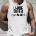 I Love Datacience Analytics アナリストサイエンティスト タンクトップ 彼への贈り物