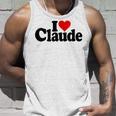 I Love Heart Claude Namee On A タンクトップ 彼への贈り物
