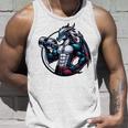 キュートでかわいいグラフィックのドラゴンが筋肉質のシックスパックを表示 長袖tシャツ タンクトップ 彼への贈り物