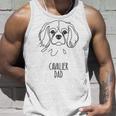 ラインアートベストドッグダッドメンズ-キャバリア 長袖tシャツ タンクトップ 彼への贈り物