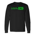 100バッテリー – 100バッテリー I おもしろい 高エネルギーパーセント 長袖Tシャツ ギフトのアイデア