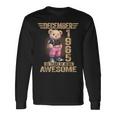 1965年12月 60歳の誕生日 60歳のテディベア Being Awesome 長袖Tシャツ ギフトのアイデア
