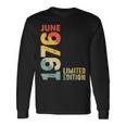 1976 限定版 1976年6月 レトロ 1976 ヴィンテージ 1976 長袖Tシャツ ギフトのアイデア