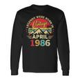 1986年4月 レトロサンセットクラシック 40歳40歳の誕生日 長袖Tシャツ ギフトのアイデア