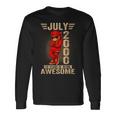 2000年7月26日誕生日メンズレディース素晴らしいテディベア。 長袖Tシャツ ギフトのアイデア