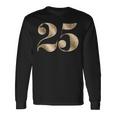 25 25 誕生日 お気に入り 数字 フルール・ド・リス 長袖Tシャツ ギフトのアイデア