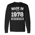 40歳の誕生日ギフトtシャツ Made In 1978 1978 シャツ 長袖Tシャツ ギフトのアイデア