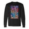 53歳の誕生日の面白いシャツ オールドメーター 面白い53歳ギフト 長袖Tシャツ ギフトのアイデア