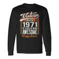55 Years Of Awesome Born 1971 限定版 55歳の誕生日 長袖Tシャツ ギフトのアイデア