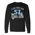 57歳の誕生日 57歳 猫 ママ 猫好き 誕生日 長袖Tシャツ ギフトのアイデア