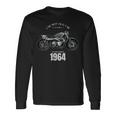 60 歳の誕生日男性オートバイ バイクに乗る人 1964 長袖Tシャツ ギフトのアイデア