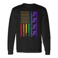 Americanports レインボーフラッグ Lgbt プライド 陸上競技 長袖Tシャツ ギフトのアイデア