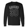 Around 30 アラサー（三十歳 30才）【ユニフォーム風】（お誕生日）祝 30代 サプライズ 面白 長袖Tシャツ ギフトのアイデア