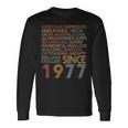 Awesomeince 1977 47Th Birthday Born In 1977 47 Years Old 長袖Tシャツ ギフトのアイデア