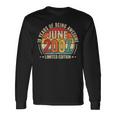 Awesomeince June 2007 ビンテージ レトロ 19歳の誕生日 メンズ 長袖Tシャツ ギフトのアイデア