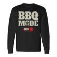 Bbqモードオン バーベキュー愛好家 グリル バーベキュー 長袖Tシャツ ギフトのアイデア