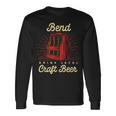 Bend Drink Local Craft ビールオレゴン醸造業者またはクラフト醸造所 長袖Tシャツ ギフトのアイデア