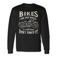 Bikes Are Like Wives 面白い オートバイ バイカー 妻 長袖Tシャツ ギフトのアイデア