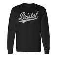 Bristol バーシティ スクリプト アスレチック スポーツ ジャージスタイル 長袖Tシャツ ギフトのアイデア