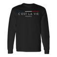 C'est Laie-フランス-フランスのナショナルカラー 長袖Tシャツ ギフトのアイデア