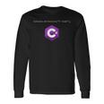 C コーディングプログラミングコードデベロッパー テックデベロッパー プログラマー 長袖Tシャツ ギフトのアイデア