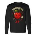 Cherrylicious キュート チェリー さくらんぼ おもしろフルーツ 長袖Tシャツ ギフトのアイデア