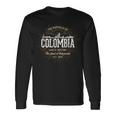 Colombia ヴィンテージスタイルのレトロなコロンビア 長袖Tシャツ ギフトのアイデア