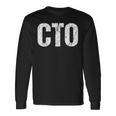 Cto シンプルタイトル 長袖Tシャツ ギフトのアイデア