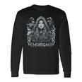 Dark Goddess The Morrigan ケルト女神 ダークペイガンレイヴン 長袖Tシャツ ギフトのアイデア