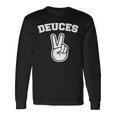 Deuces Finger Deuces 長袖tシャツ 長袖Tシャツ ギフトのアイデア